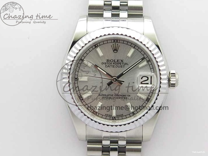 Dial Edition SEIKO 31mm SS Markers Datejust Jubilee Bracelet Stick 178274 on Best SS Silver GSF NH05A 0101